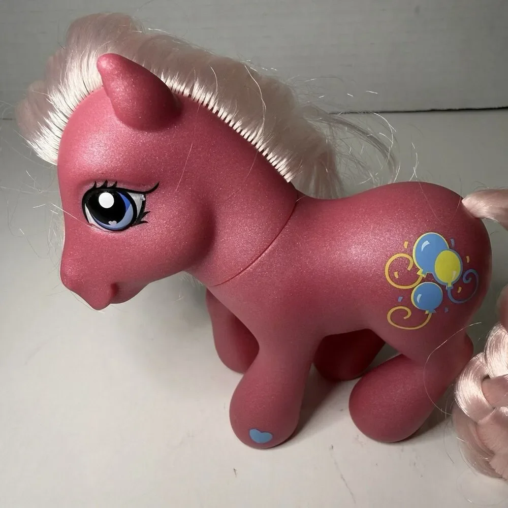 My Little Pony G3 Pinkie Pie Birthday Balloons Basic Fun Retro Figure Hasbro